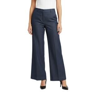 Treasure & Bond Wide Leg Pants Dark Blue Women Size 26 NWT